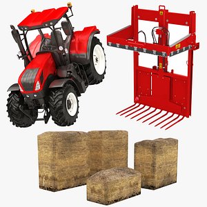 Tractor Silage Cutter Collection 3D model