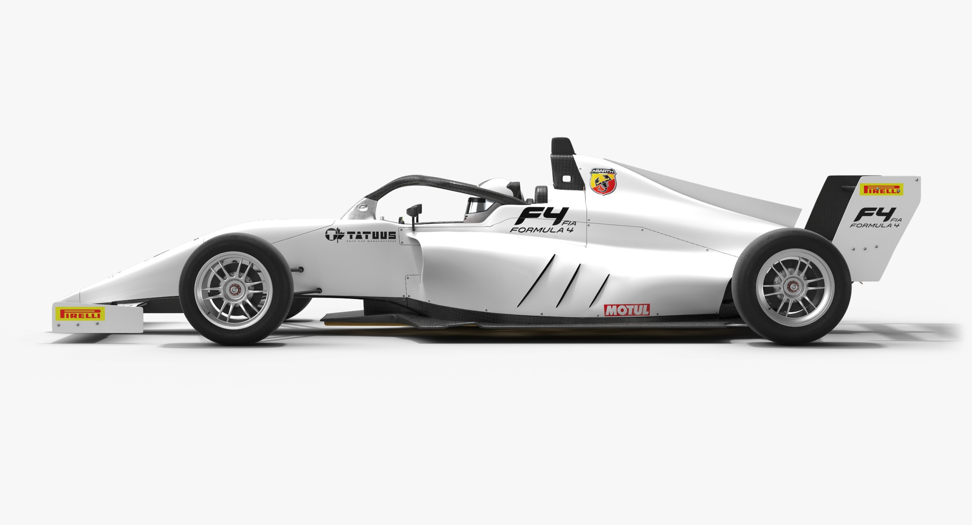 Tatuus F4 T 421 Formula 4 Season 2022 White Mockup Model Turbosquid
