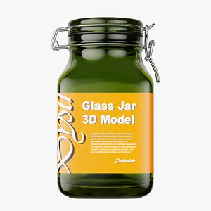Glass Jar 3 3D