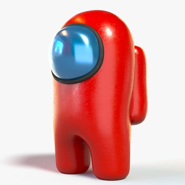 3D Among Us Red Guy model