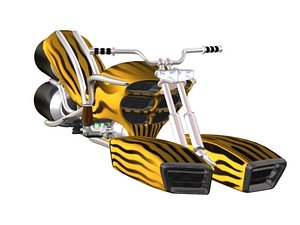 harley jet-bike 3d max