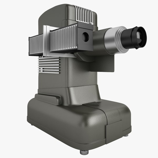 3d model of old slide projector