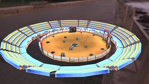 3D model Pack OF Fighting Arena  Realistic and Tonic
