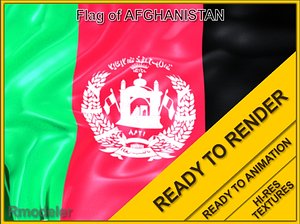 Afganistan 3d Flag