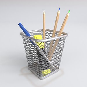 3D interior ikea pencil pen model