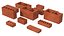 Bricks Set Red
