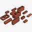 Bricks Set Red