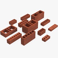 Bricks Set Red