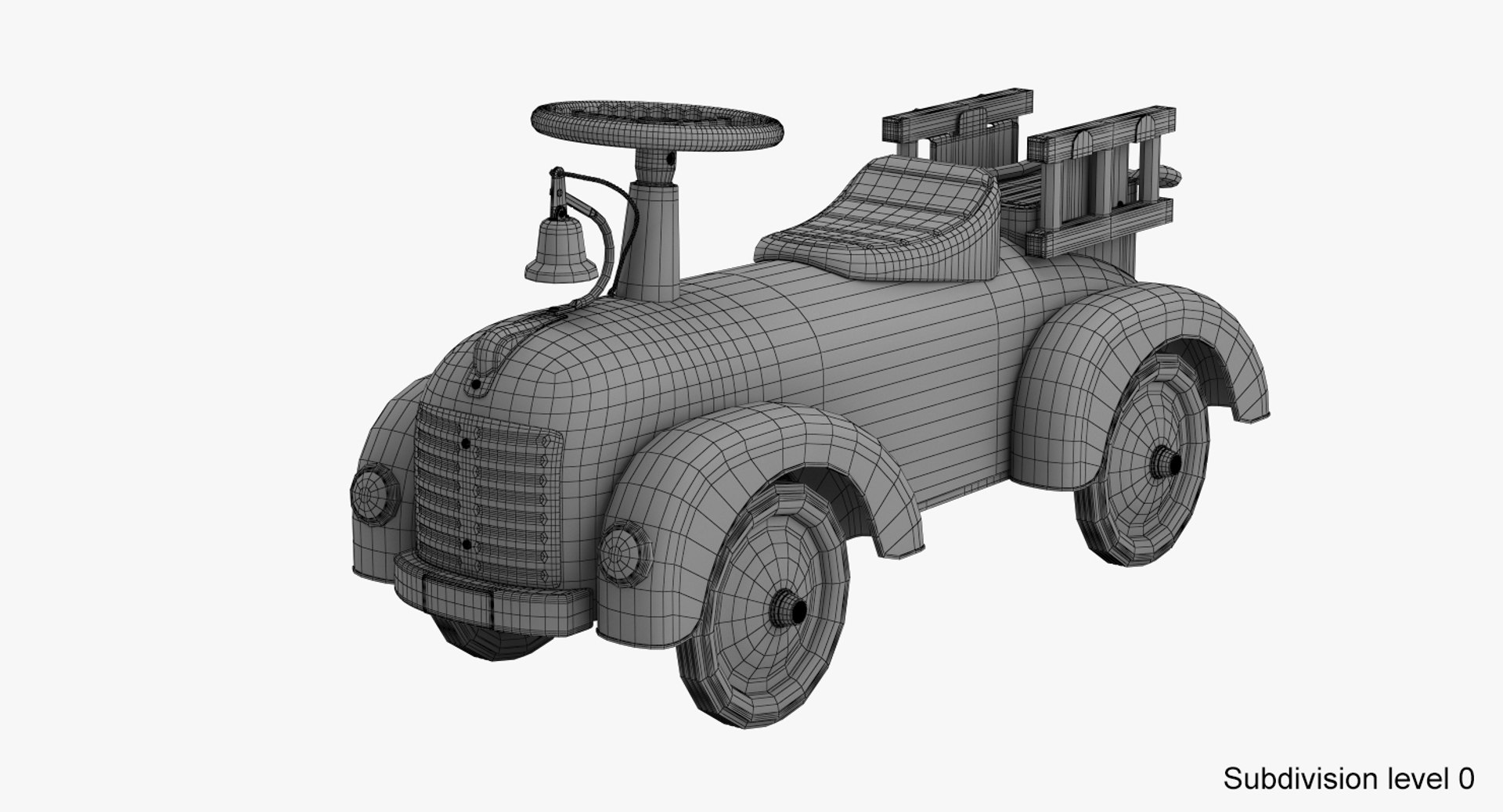 Riding Toy Firetruck 3D Model - TurboSquid 1245453