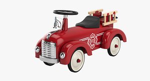 riding toy firetruck 3D model