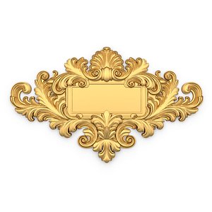 carved classic decorative ornament cnc 3d printing stl 50 3D model