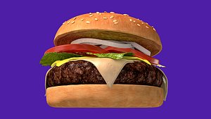 burger animation model