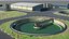 3D water treatment plant industrial model