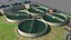 3D water treatment plant industrial model