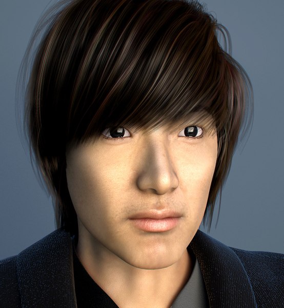 3ds max korean hair