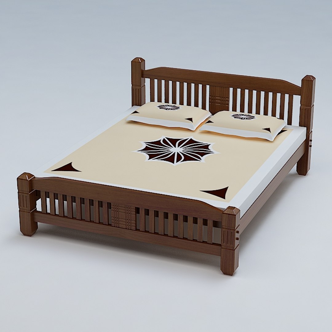 3ds max bed cot