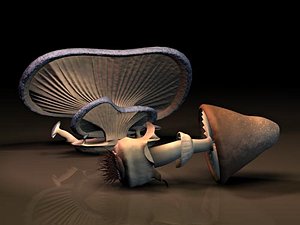 oyster mushroom 3d 3ds