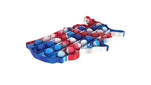 United States Map Pop It Fidget Toy