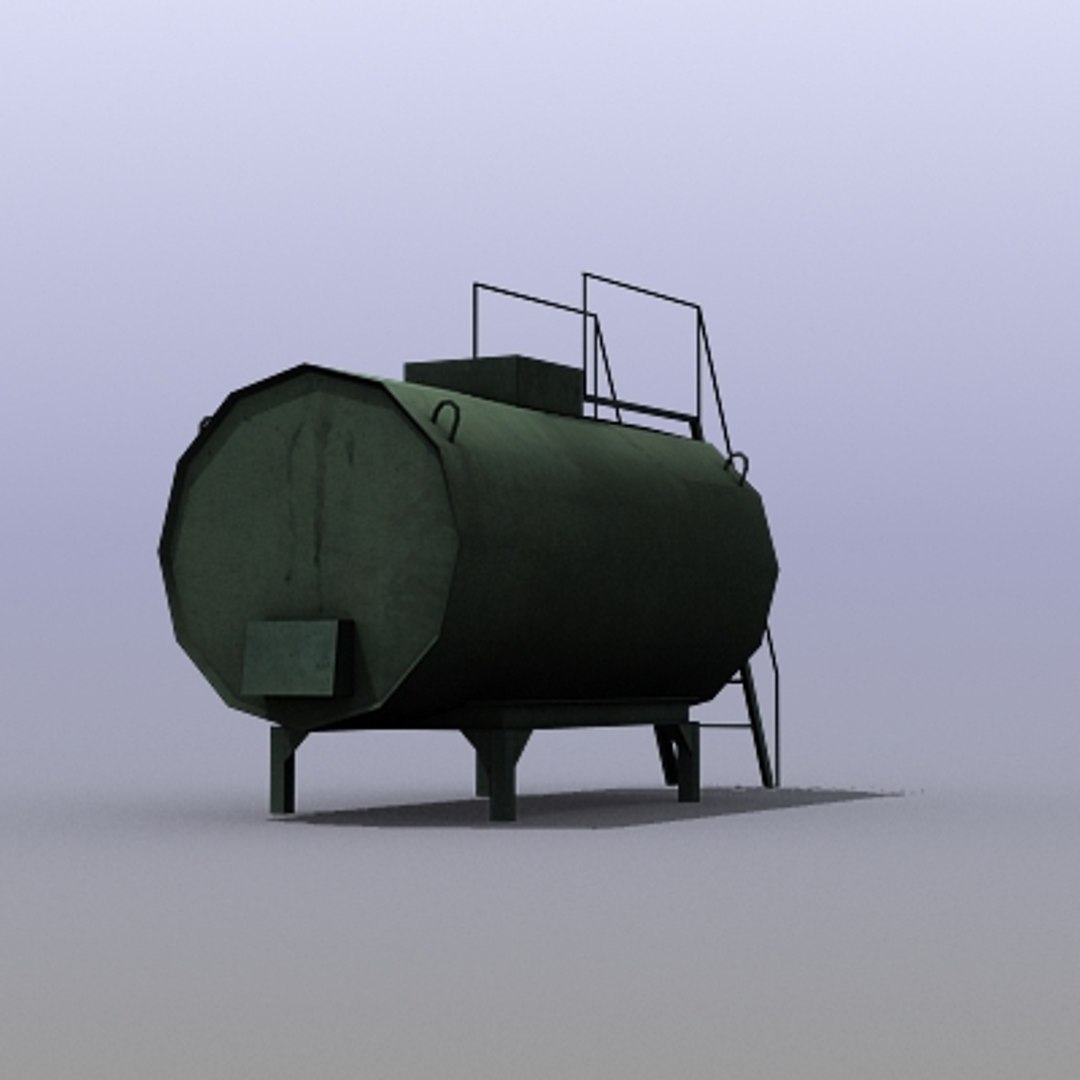 3d Low-poly Fuel Cistern