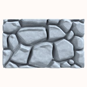 3D Stone wall 163