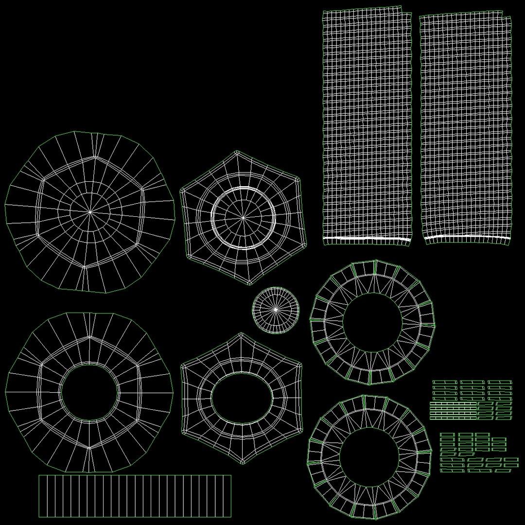 3d Screw Subdivided Model
