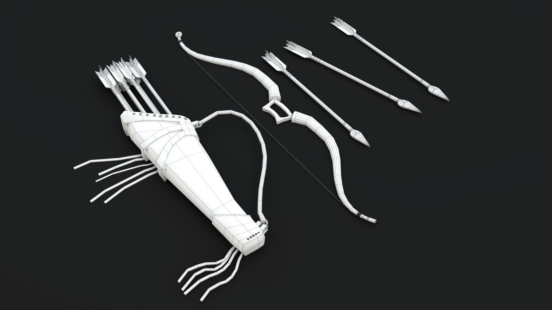 3D Bow Quiver Model - TurboSquid 1512706