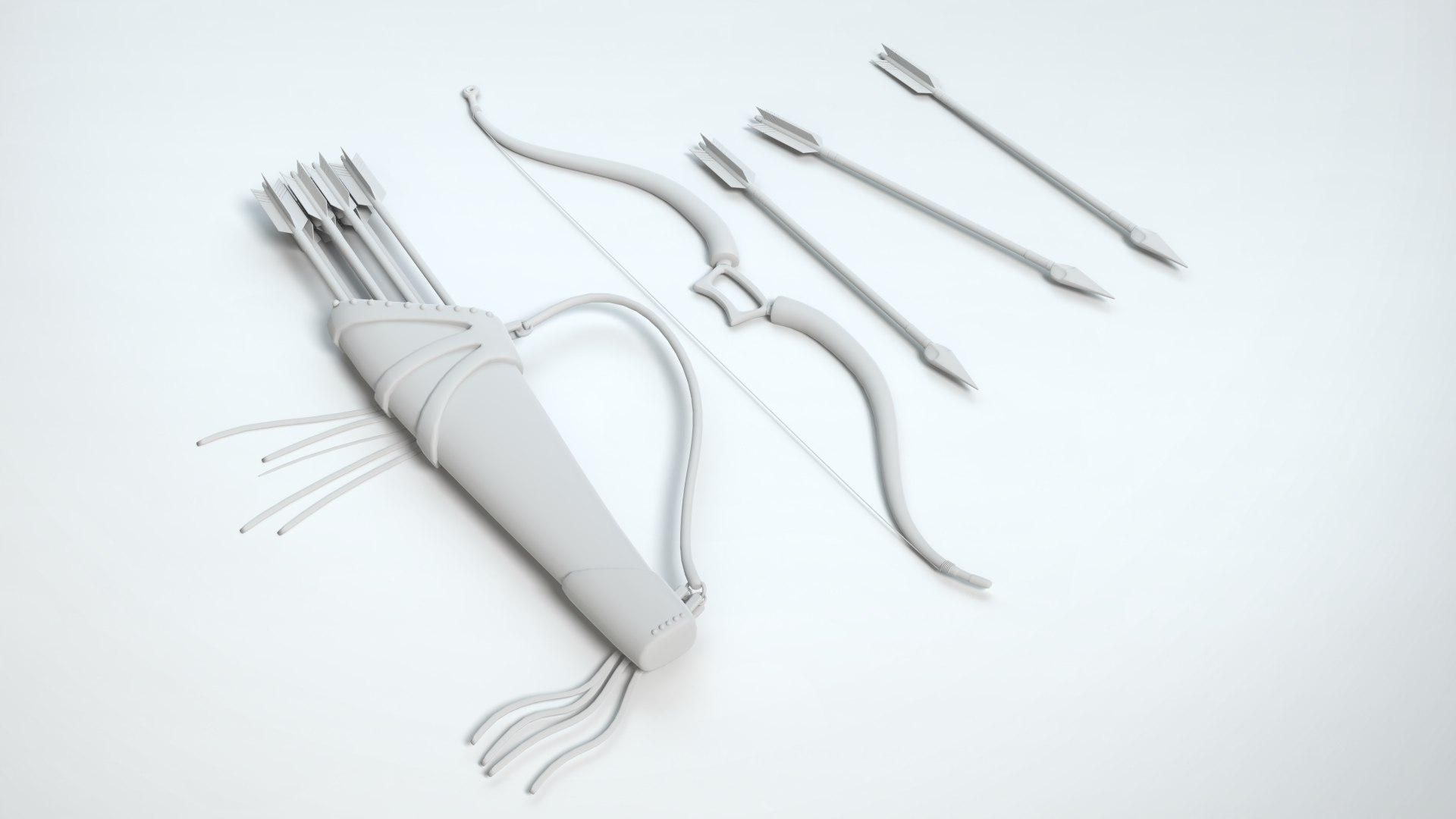 3D Bow Quiver Model - TurboSquid 1512706
