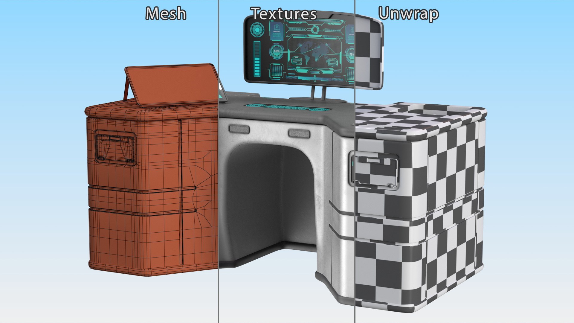 Sci Fi Table with Display Light 3D model https://p.turbosquid.com/ts-thumb/Jm/tY7fsg/sA/scifitablewithdisplaylight3dmodel019/jpg/1698551452/1920x1080/fit_q87/754112803dcdf91848f611f9e7bf7eb38a47ef4f/scifitablewithdisplaylight3dmodel019.jpg