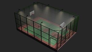3D public basket basketball model