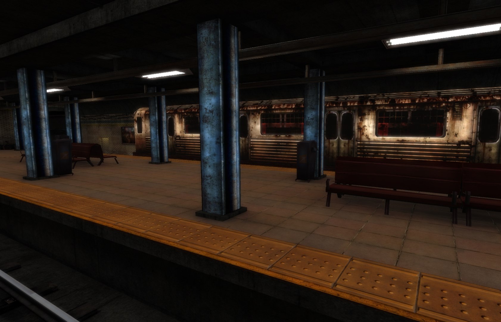 3D Urban Subway - TurboSquid 1304054
