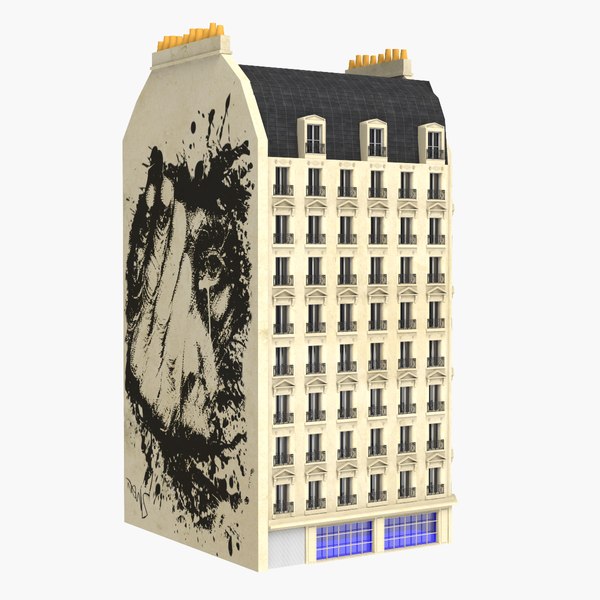 3d parisian building model