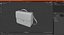 Leather Flapover Briefcase Black