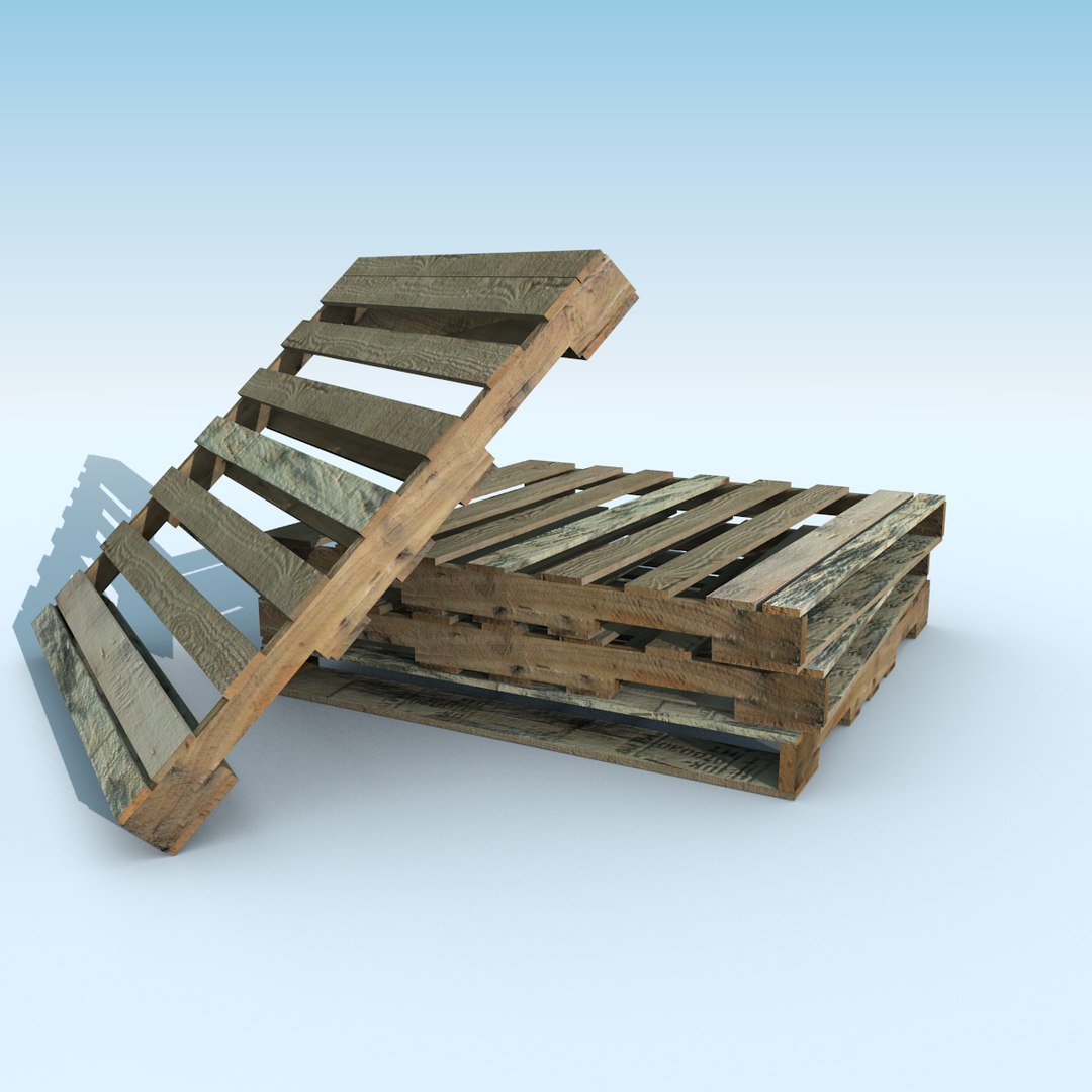 Wooden Pallet Obj