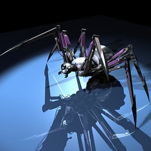 spider mech mecha 3d model
