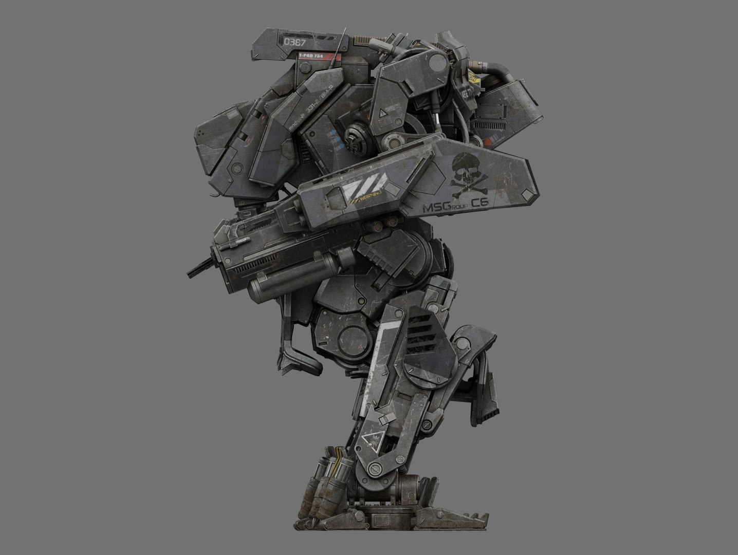 Mech Robot Obj