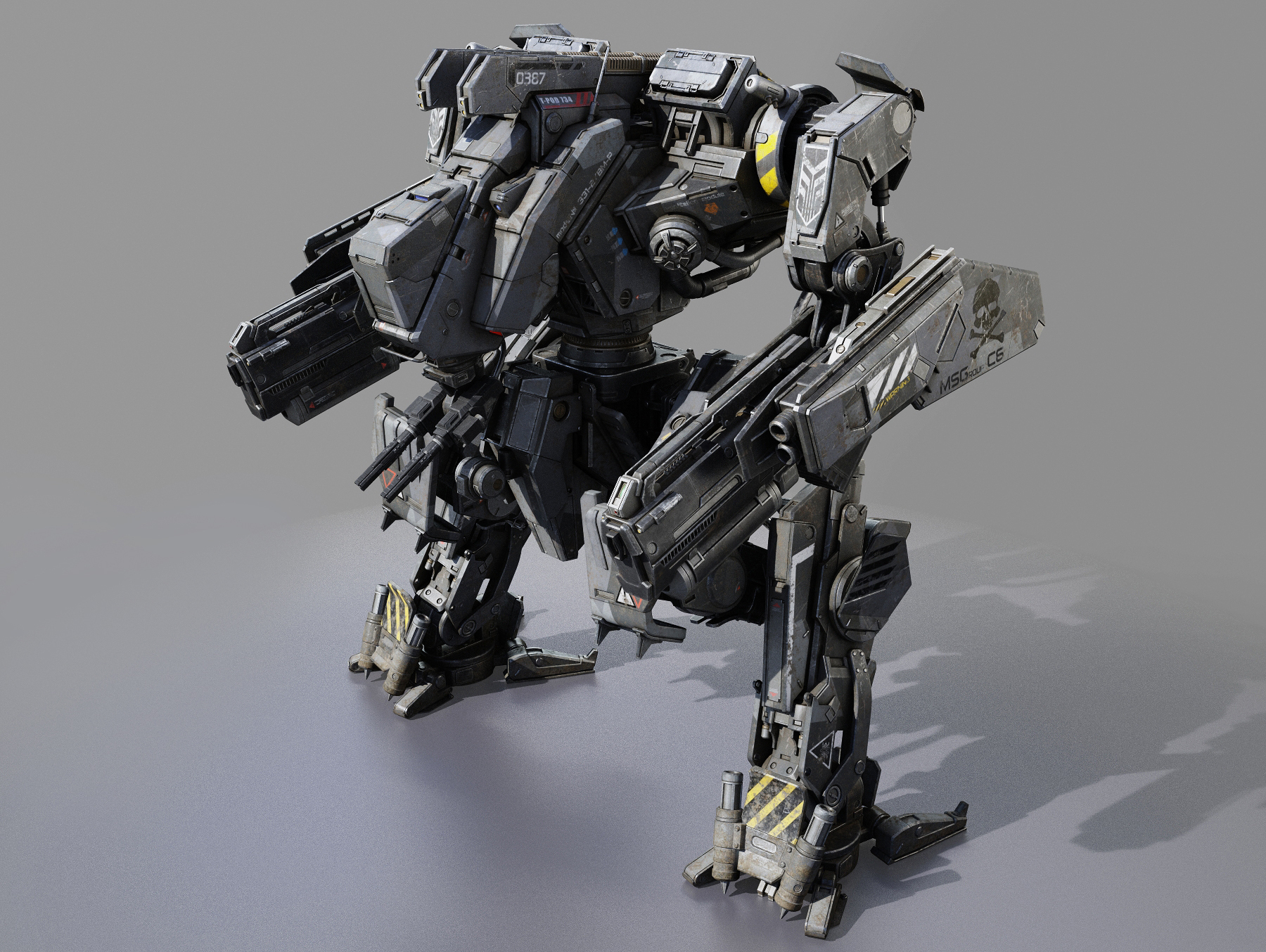 mech robot obj