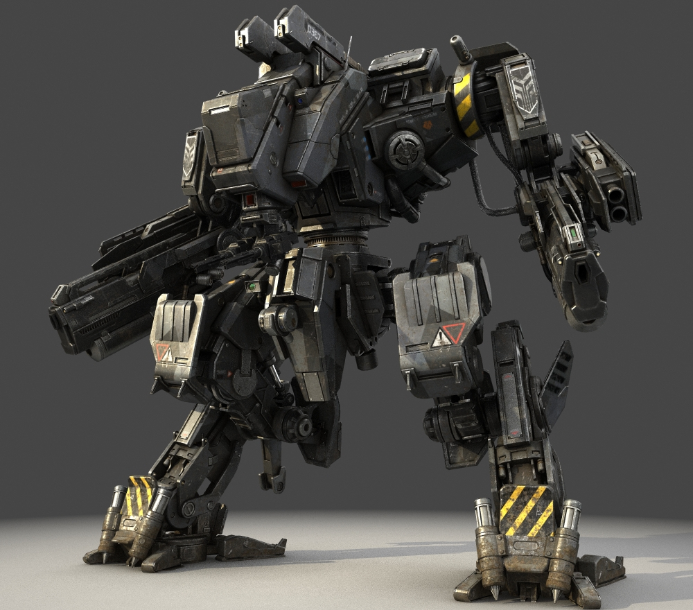 mech robot obj