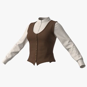 Blouse and Vest Female PBR