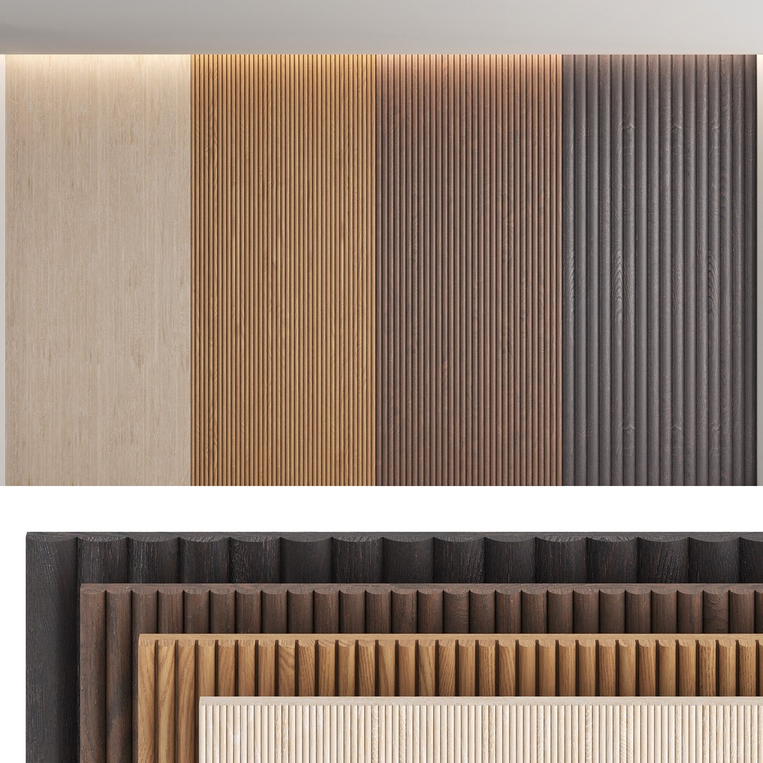 3D Model Wood Wall Panels - TurboSquid 1532221