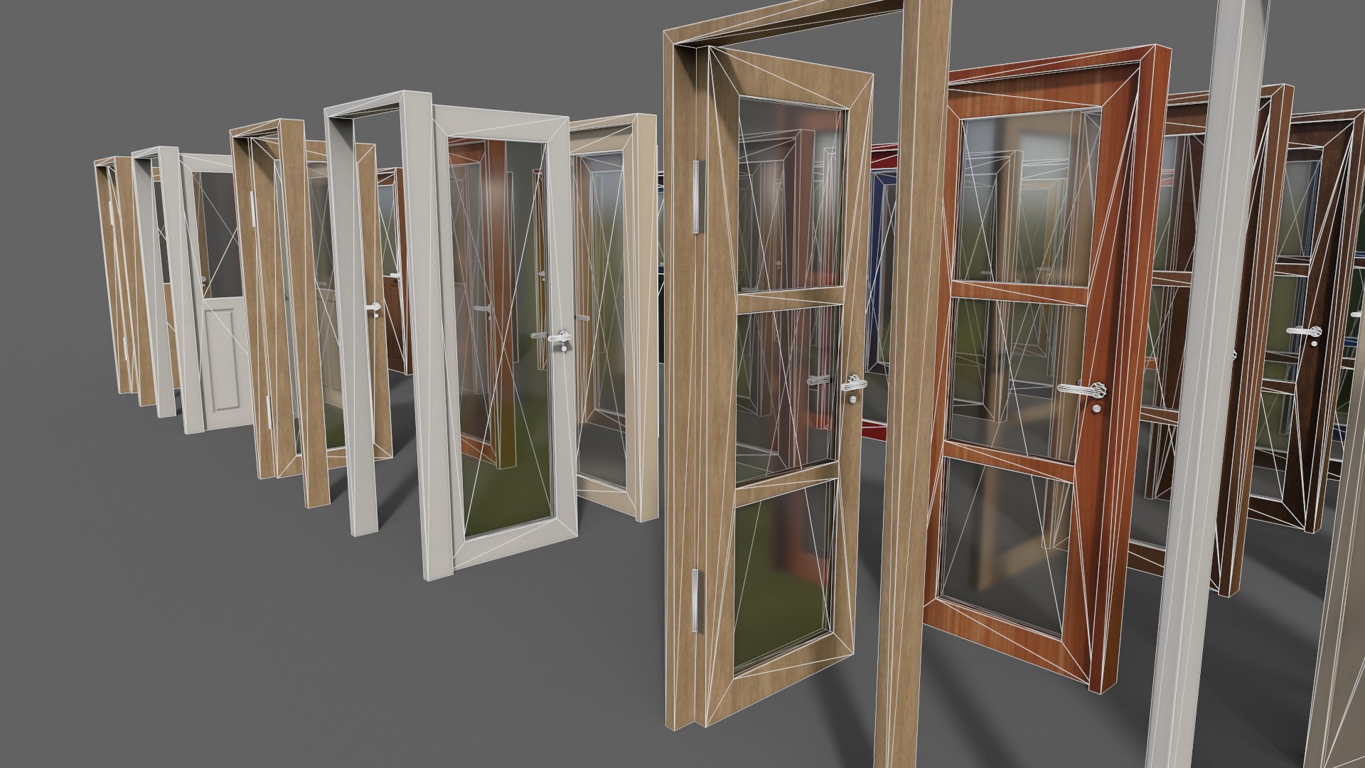 PBR Doors With Frames 3D Model - TurboSquid 2059149