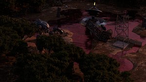 3D Red Lakes