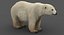 3D北极熊模型动画