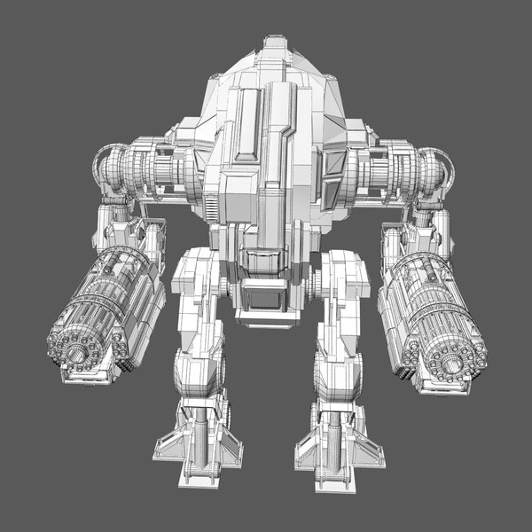 - sci-fi mech robot 3D model - TurboSquid 1159444