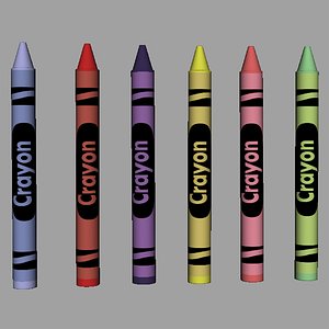 Crayon 3D Model $22 - .unknown .obj .ma .max .fbx .c4d - Free3D