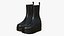 Leather Boots Women Black