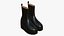 Leather Boots Women Black