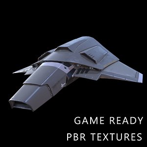 Spaceship (PBR) Game Ready