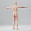 3d model realistic human male body