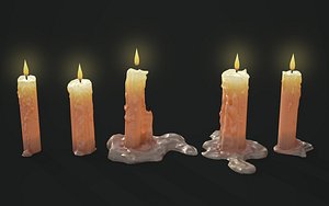 candles pack 3D model