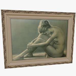 Naked Lady Water Painting